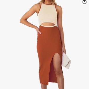 Cut out midi dress
